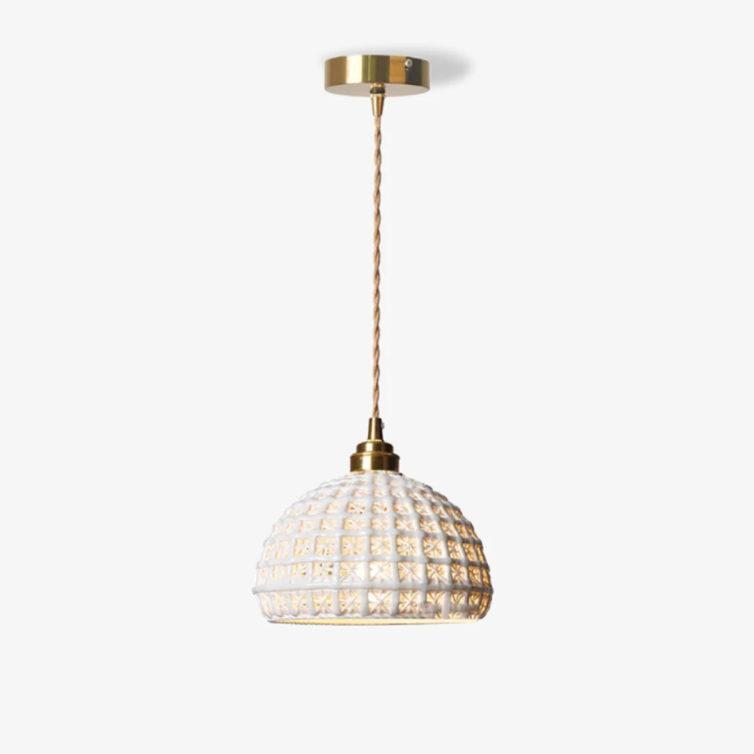 Optimized Ceramic Semicircle Pendant Lamp Elite