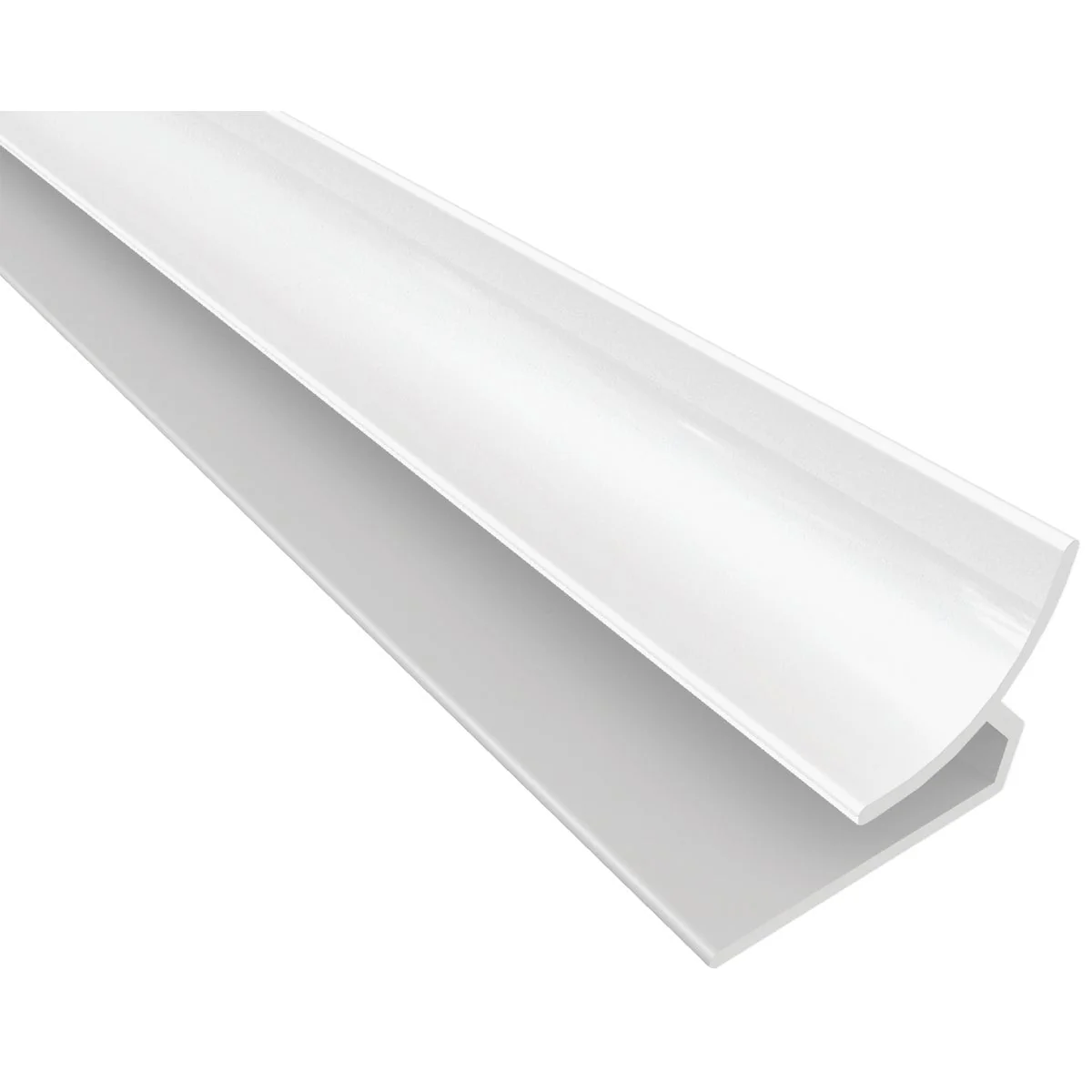 Authentic ACP Bath Kitchen 1 8 In. x 8 Ft. White PVC Inside Corner Wall Paneling Molding Expertly Made