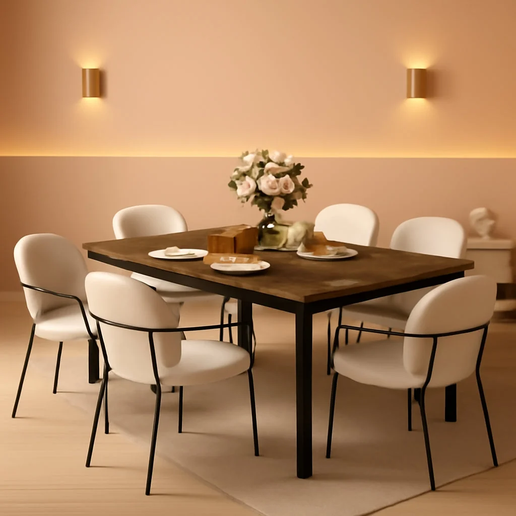 Unique Seventy Point Eight Inch Rustic Brown Farmhouse Dining Table Fine