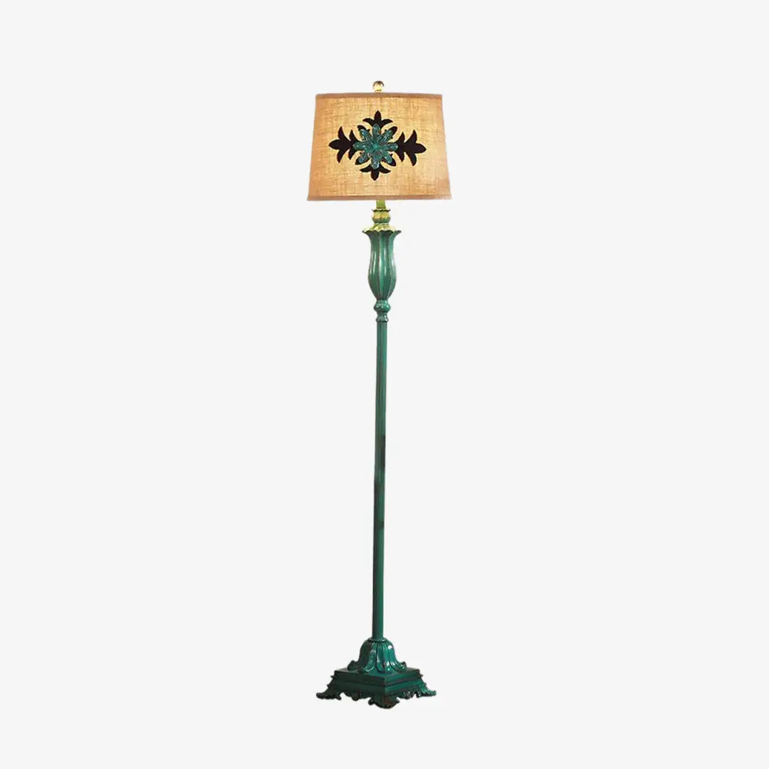 User-Friendly Retro Larch Floor Lamp Modern