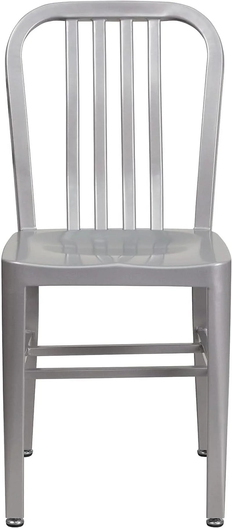 Advanced Gael Modern Metal Dining Chairs Set Of 2 In Silver Trusted