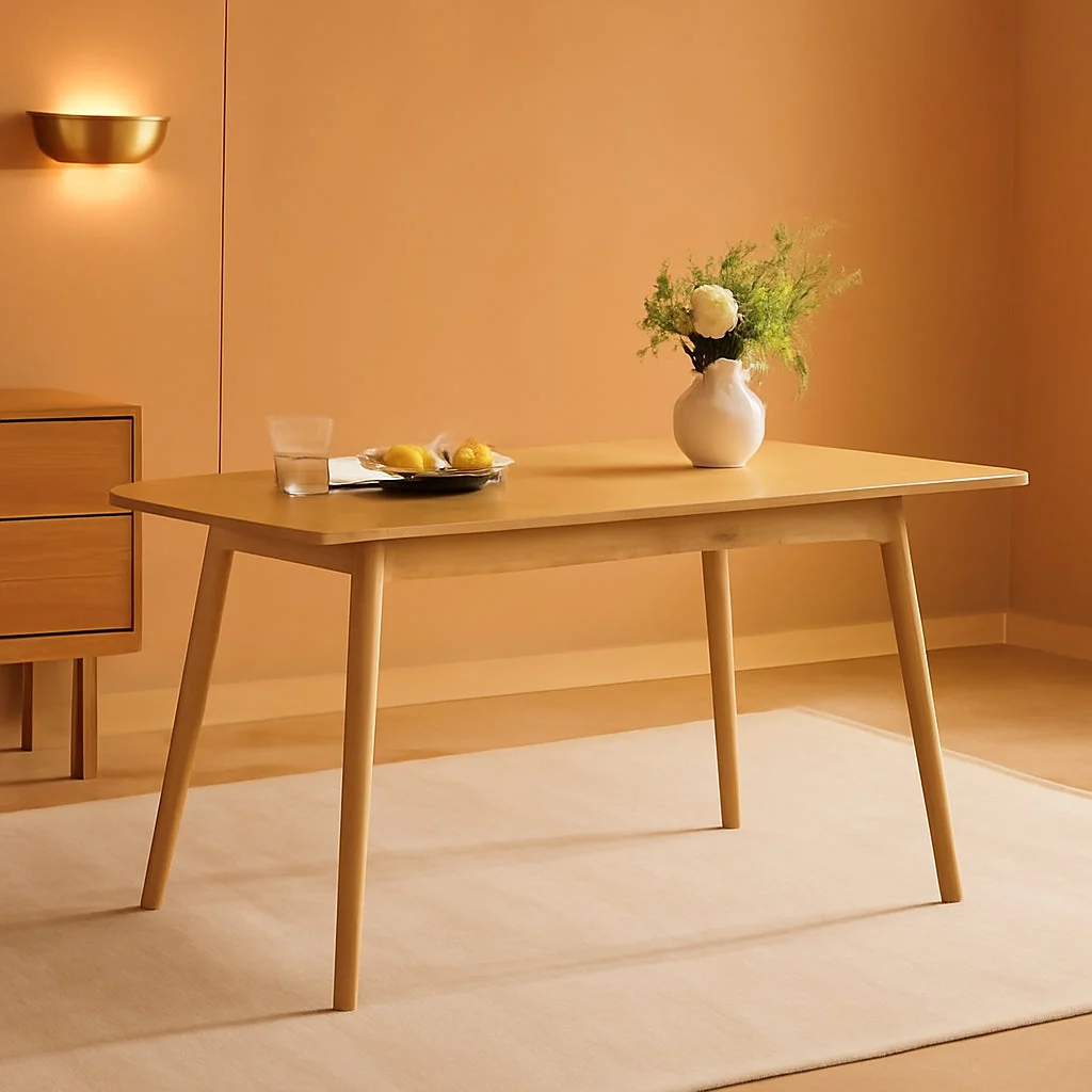Premium Extendable Dining Table FortySeven To Fifty Nine Inches Oak Veneer High-Performance