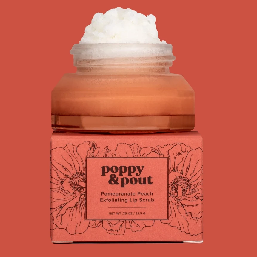 High-Grade Poppy Pout Lip Scrub Collection Easy-to-Use