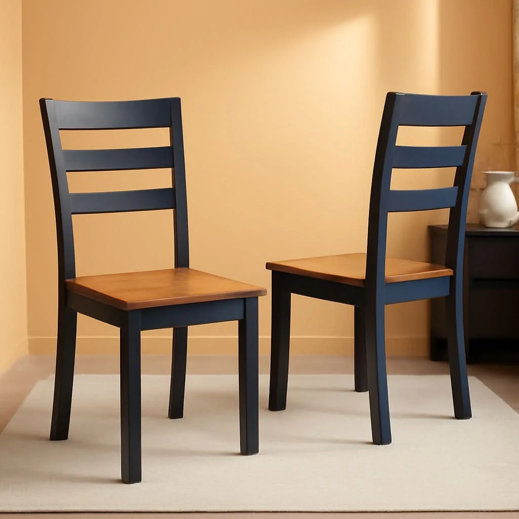 Convenient Gesthaven Solid Wood Frame Dining Chair Set 2 White Natural Quality