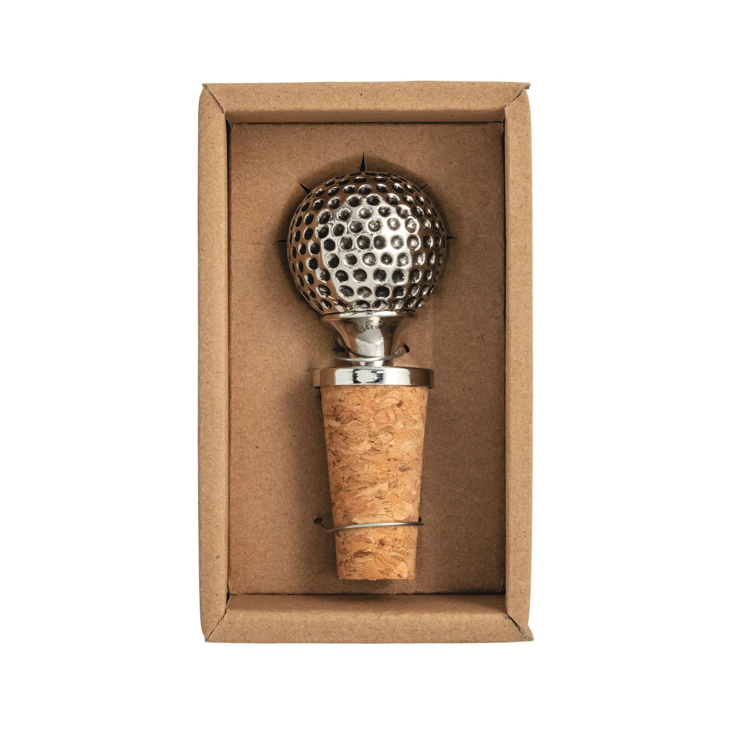 Quality Golf Ball Bottle Stopper Cast Aluminum Cork Selected