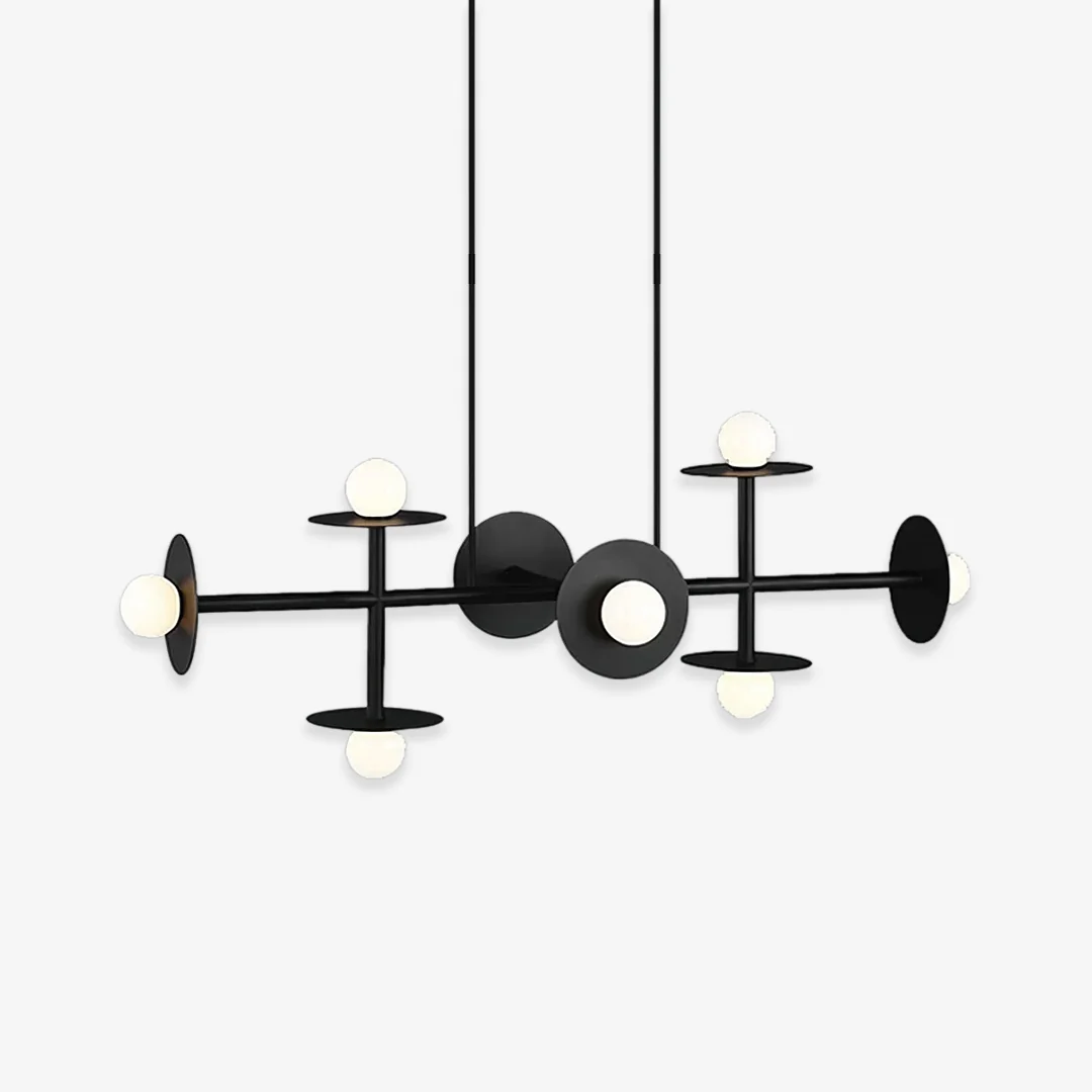 Superior Studio Nodes 8 Light Linear Chandelier Lightweight