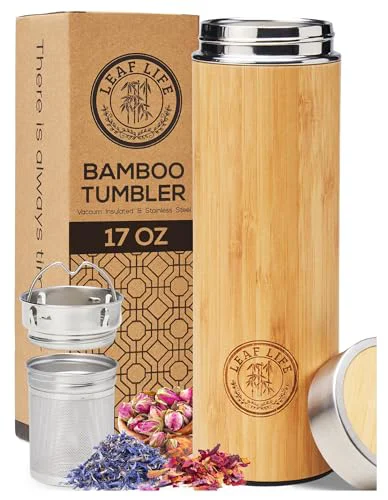 Breathable Premium Bamboo Tea Tumbler with Infuser for Loose Leaf Tea Top-Quality
