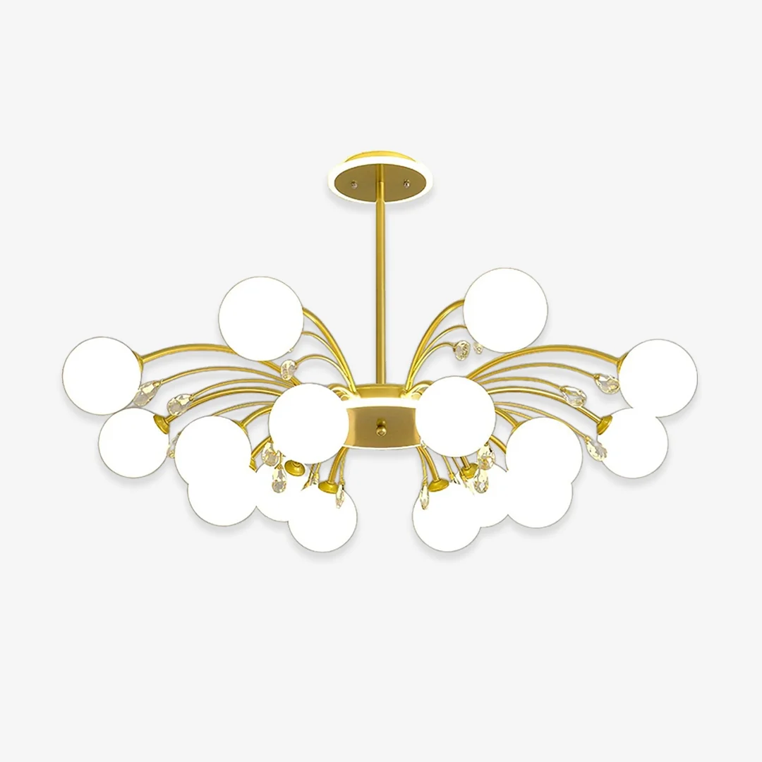 Solid Glass Raindrop Chandeliers Elite