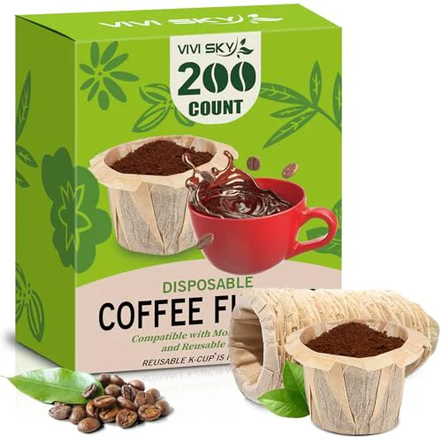 Carefully Designed Disposable K Cup Coffee Filters 200 Natural Paper Liners No Lids Dependable