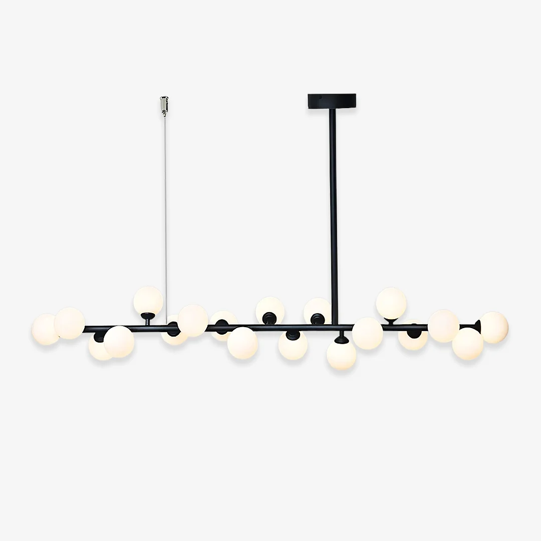 Stylish Modern Linear Balls Chandelier Minimalist
