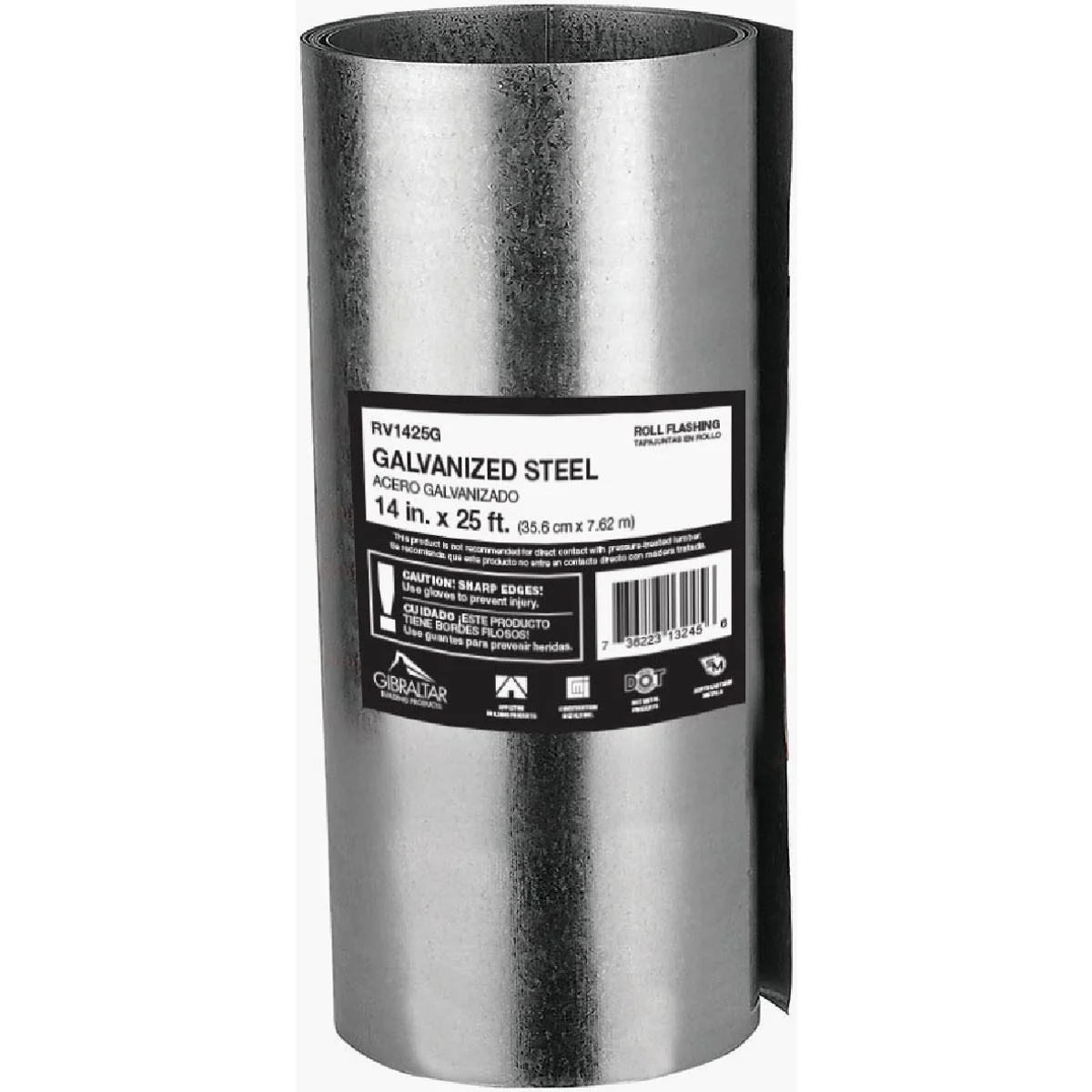 Specialty NorWesco 14 In. x 25 Ft. Mill Galvanized Roll Valley Flashing Lightweight