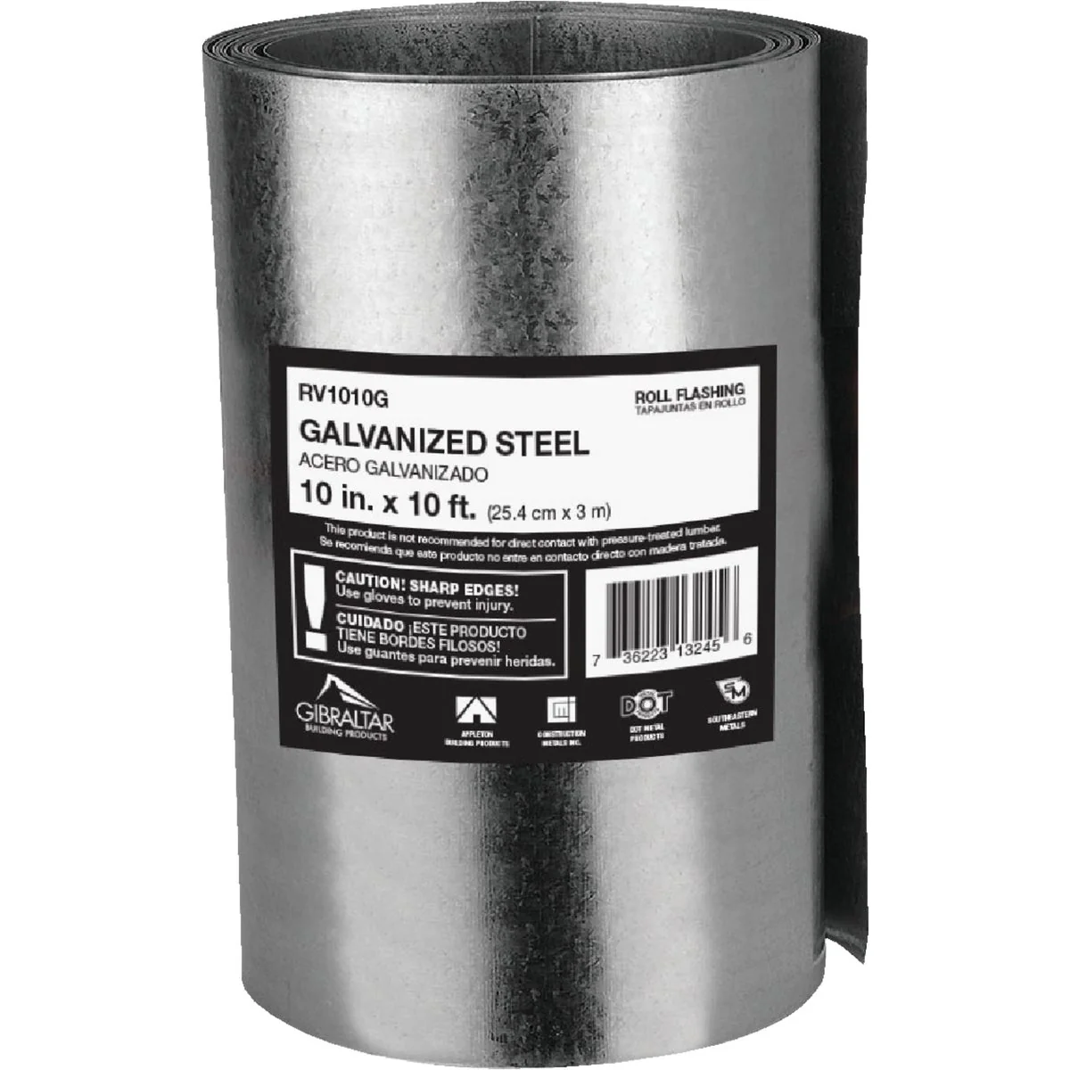 Specialty NorWesco 10 In. x 10 Ft. Mill Galvanized Roll Valley Flashing Safe