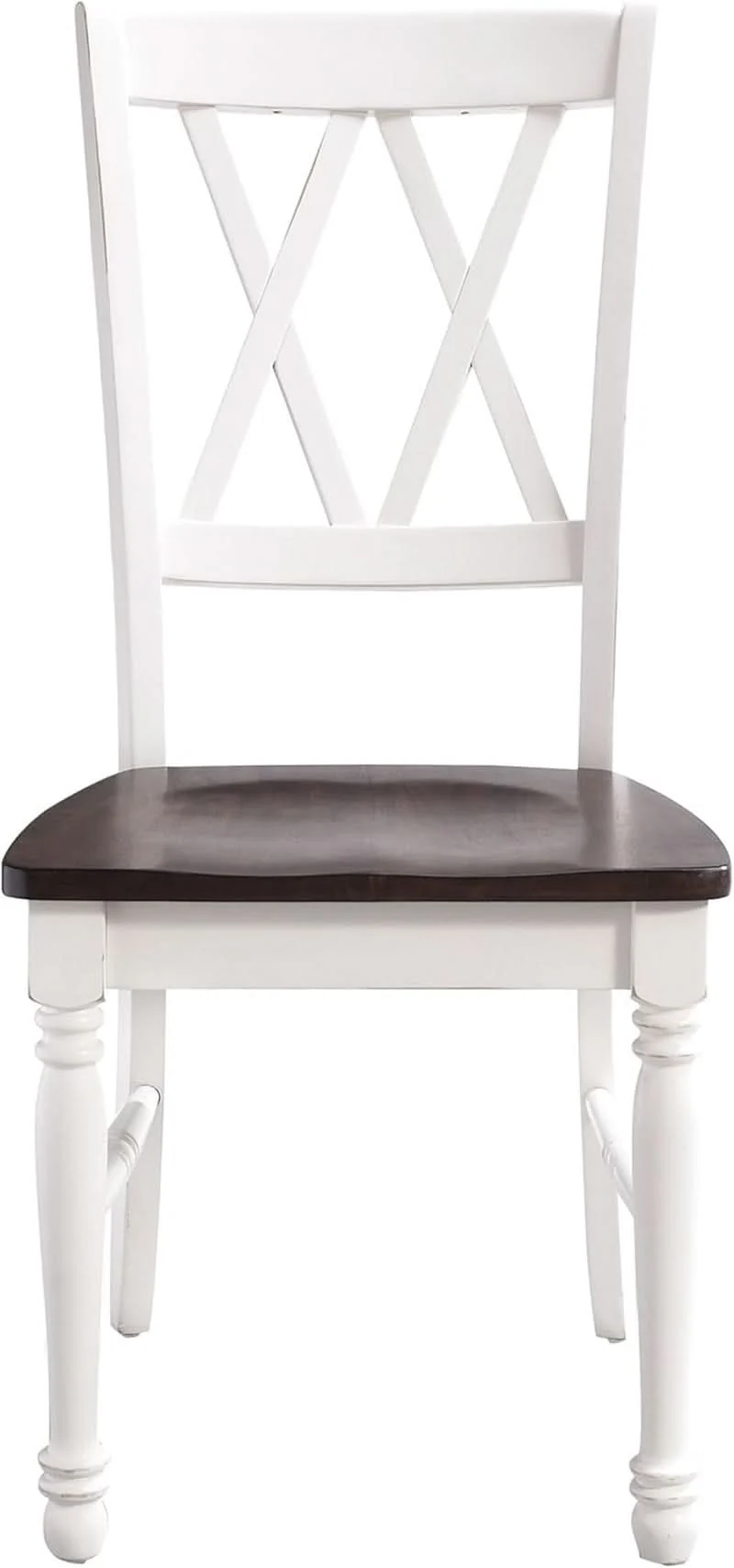 Fashionable Shelby Distressed White X Back Dining Chairs Set Of 2 Artisan