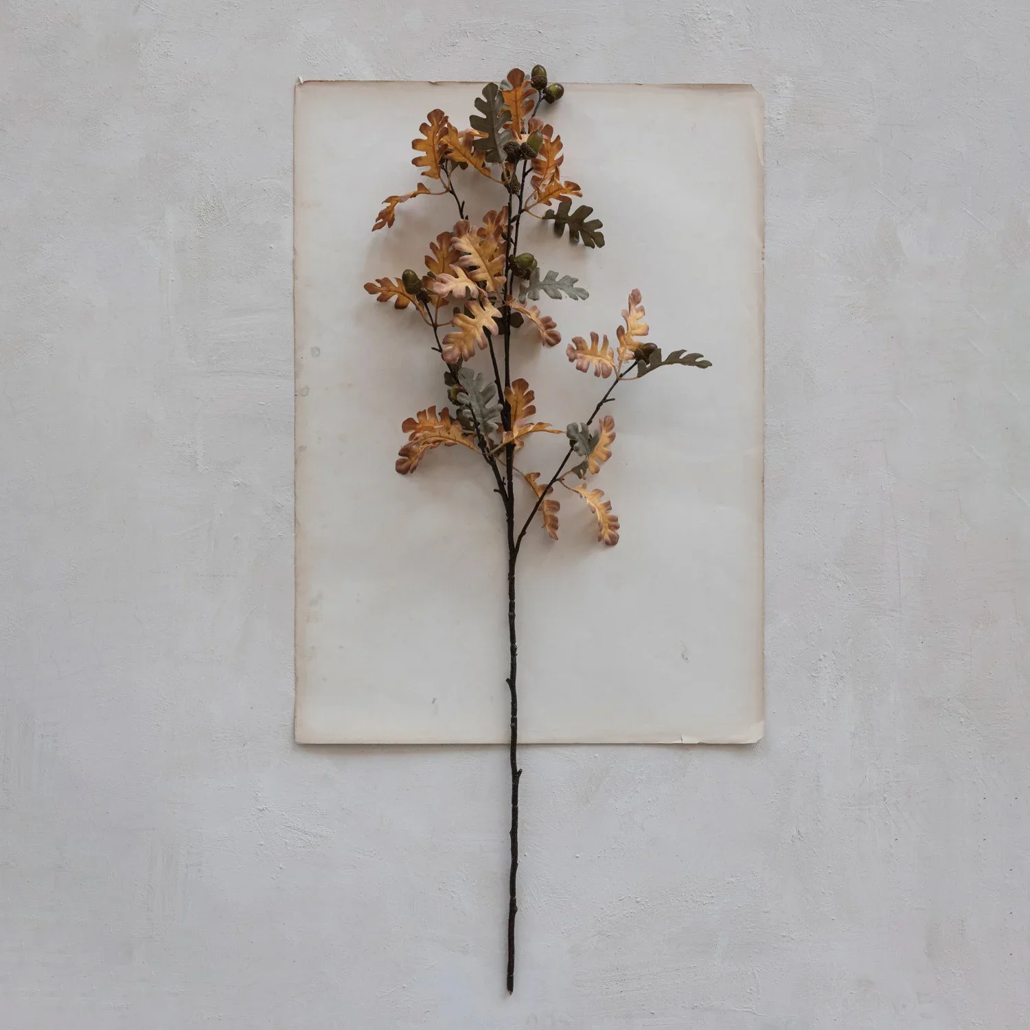 Powerful Faux Oak Leaf Acorn Stem Refined