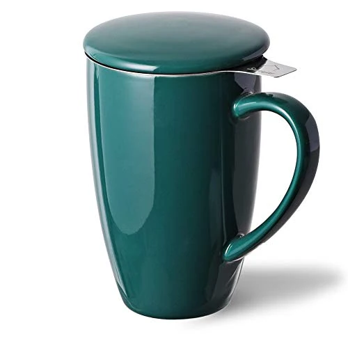 Expertly Made Sweejar Porcelain Tea Infuser Mug with Lid First-Class