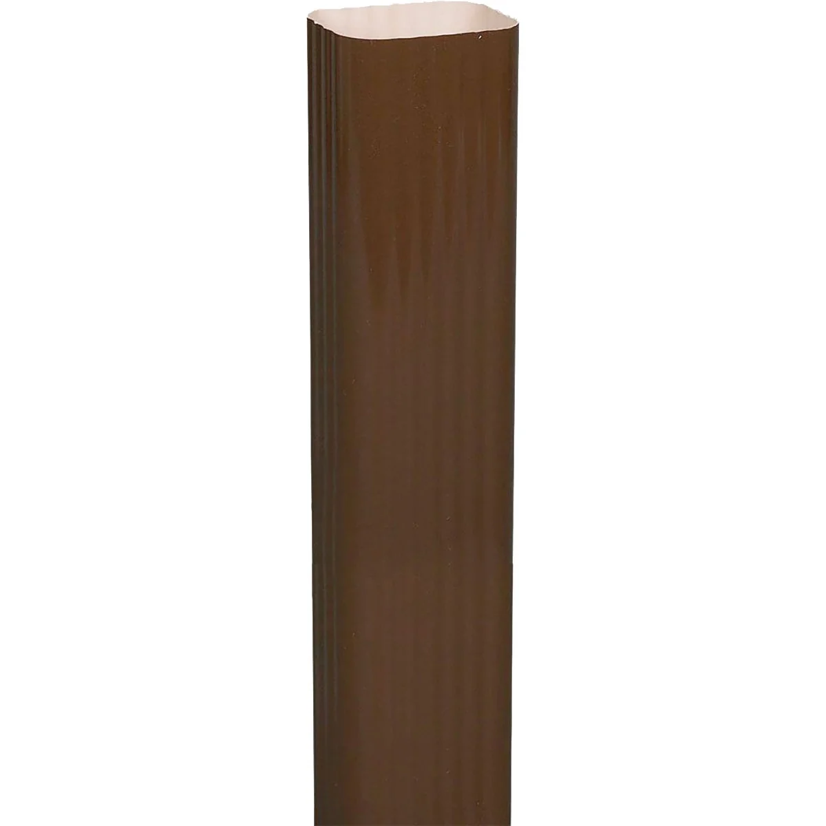 Long-Lasting Spectra Metals 2 In. x 3 In. x 15 In. K-Style Brown Aluminum Downspout Extension Genuine