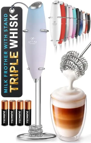 Outstanding Powerful Milk Frother Wand With Duracell Batteries Recyclable