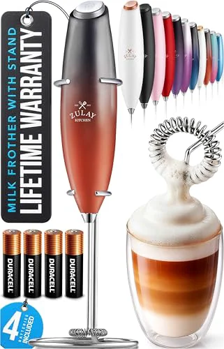 Safe Powerful Milk Frother Wand With Duracell Batteries World-Class