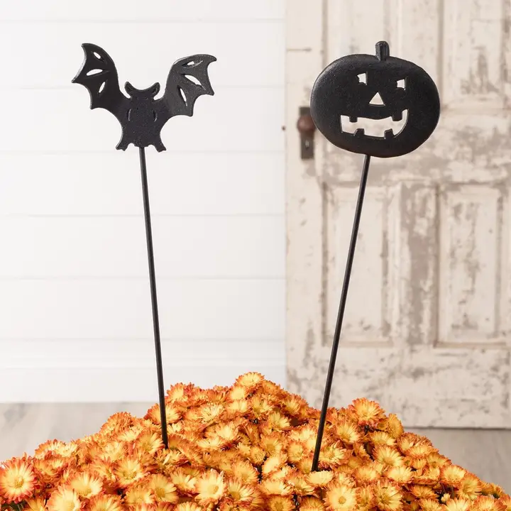 Certified Bat Pumpkin Halloween Garden Stakes World-Class