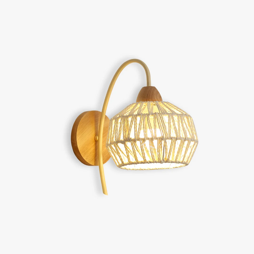Top-Quality Log Woven Wall Lamp Outstanding