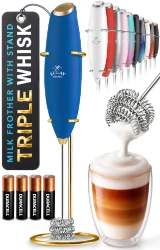 Optimized Powerful Milk Frother Wand With Duracell Batteries Fine