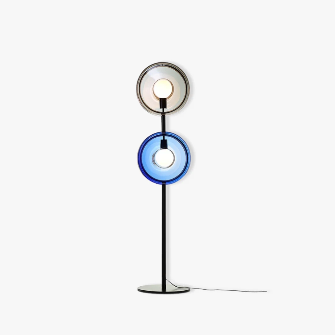 Exclusive Double Glass Disc Floor Lamp Durable