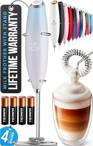 Unique Powerful Milk Frother Wand With Duracell Batteries Official