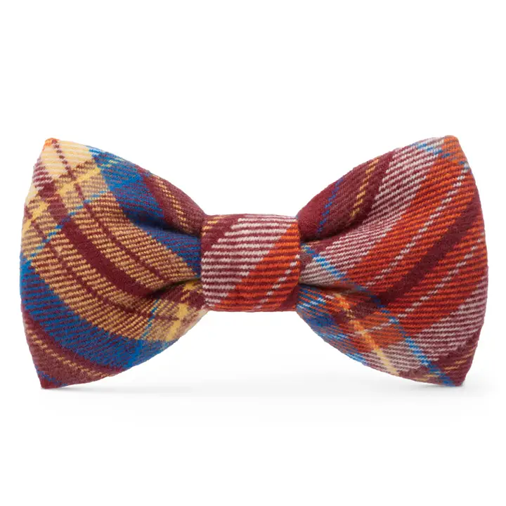 Trusted Marlow Plaid Flannel Dog Bow Lightweight