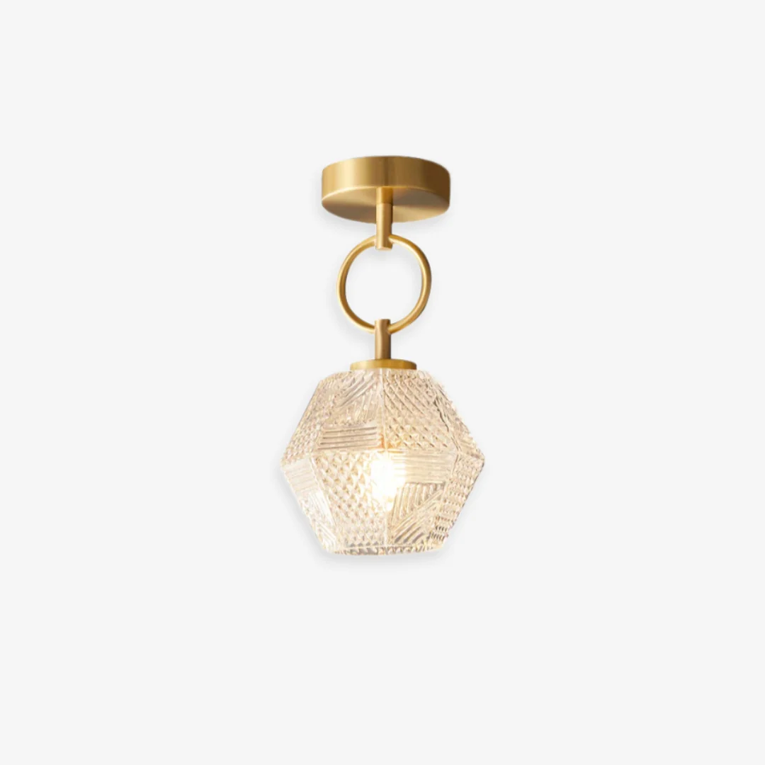 Outstanding Glass Art Ceiling Lamp Detailed