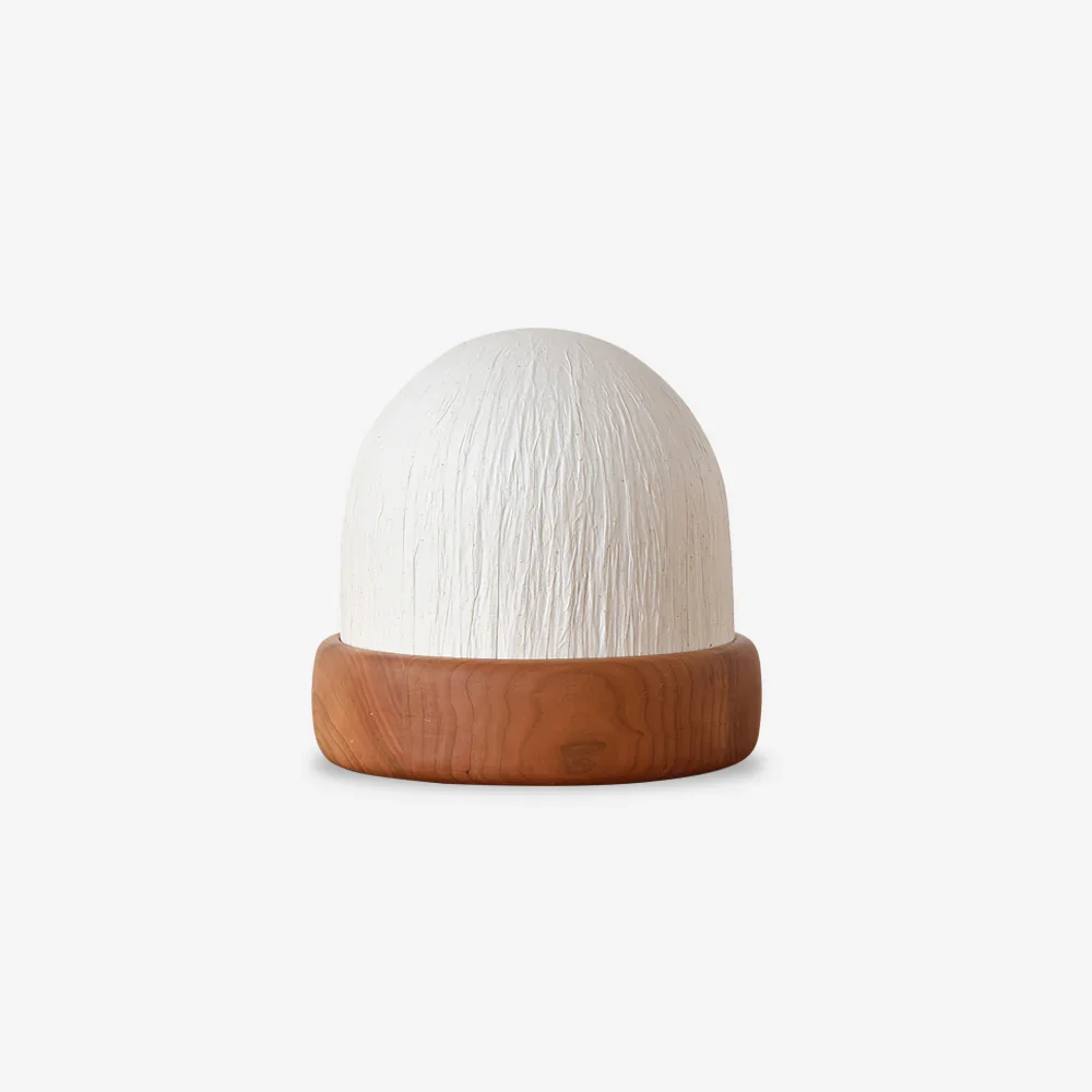 Relaxed Acorn Wood Table Lamp Organic