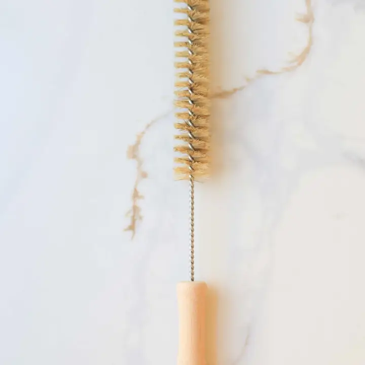 Artisan Natural Bristle Bottle Cleaning Brush with Beech Wood Handle High-Quality