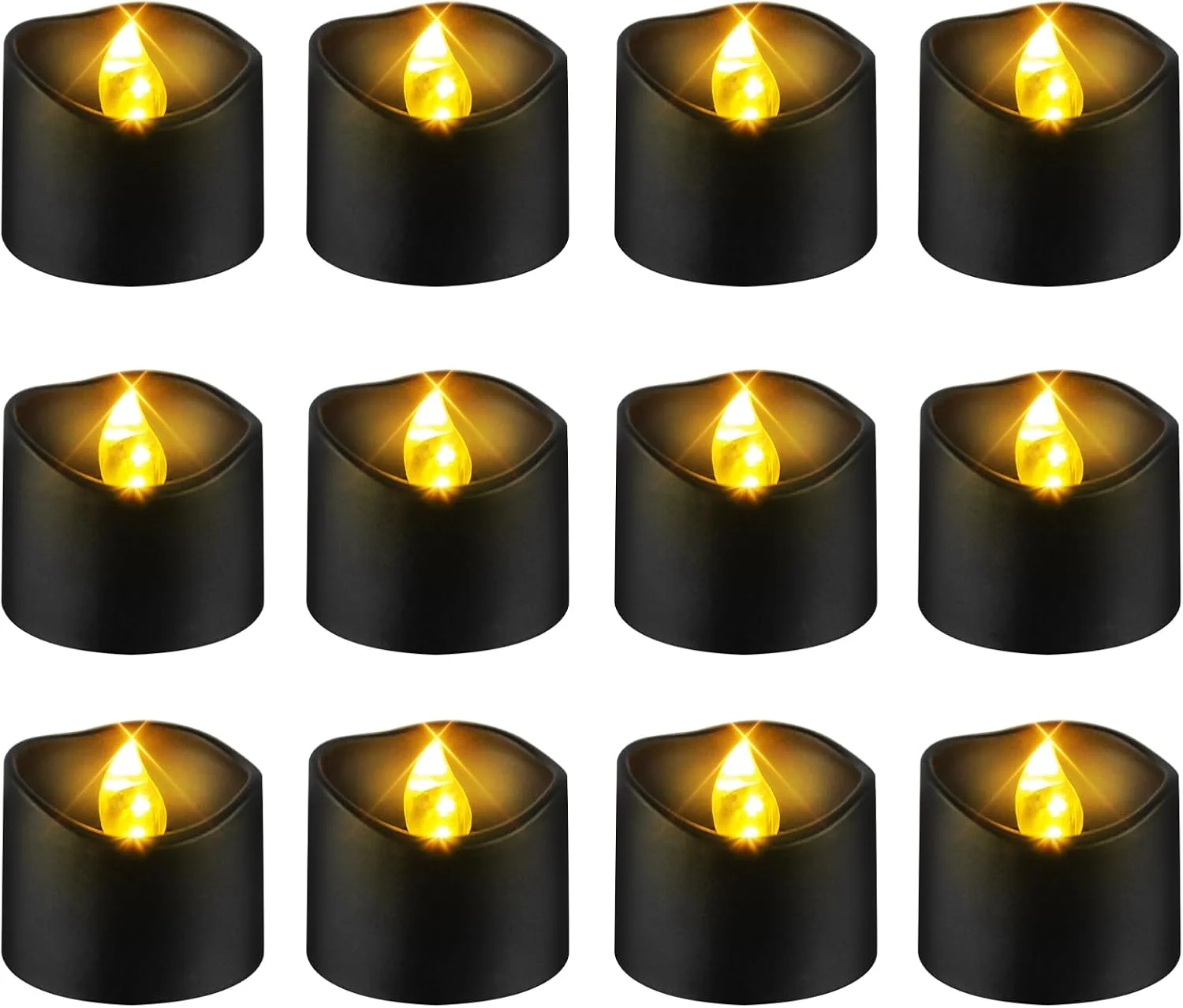 Advanced Flameless LED Tea Lights with Timer Lightweight
