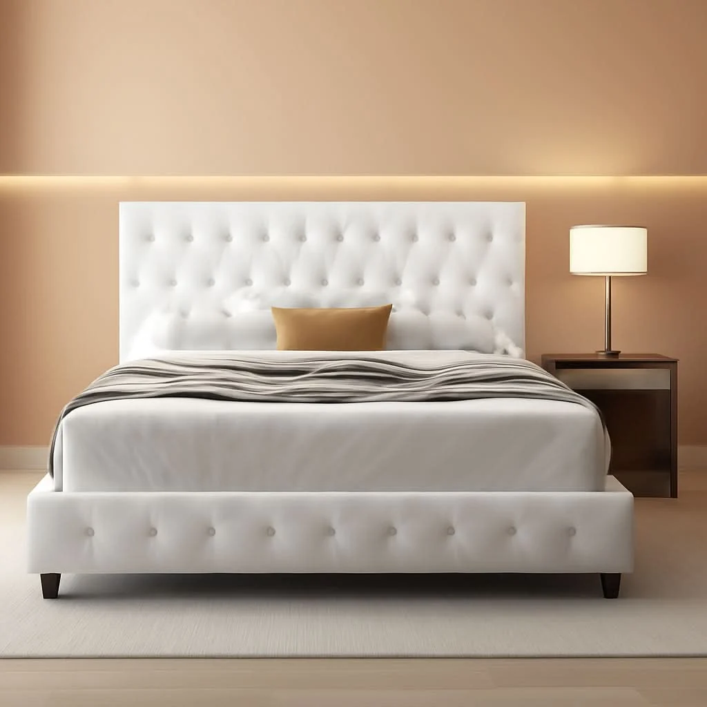 Fashionable Queen Upholstered Bed Frame With Under Bed Drawers Carefully Designed