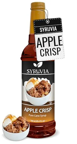 Responsible Coffee Syrup Apple Crisp Flavored Syrup for Drinks 25.4 Fl Oz High-Performance