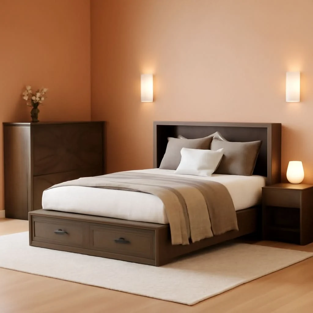Elite Farmhouse Murphy Bed Featuring Charging Station Gray Sustainable