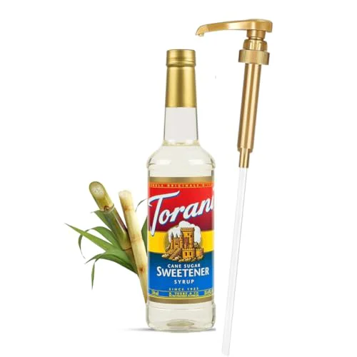 Traditional Jimoco® Syrup Pump Dispenser Torani® Cane Sugar Syrup 25.4 Fl Oz Flexible