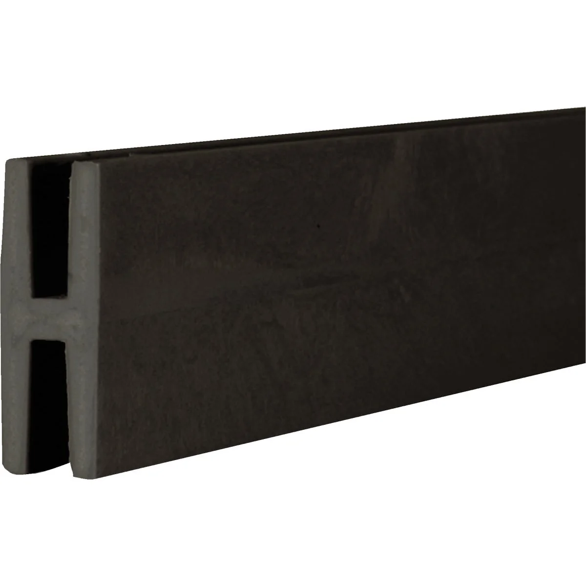 High-Grade Dimensions 1-31 32 In W x 97 In L x 3 4 In D Black Vinyl Panel H-Divider User-Friendly