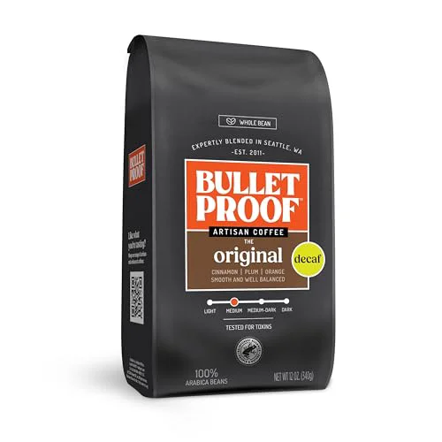 Carefully Designed Medium Roast Whole Bean Decaf Coffee 12 Ounce Modern