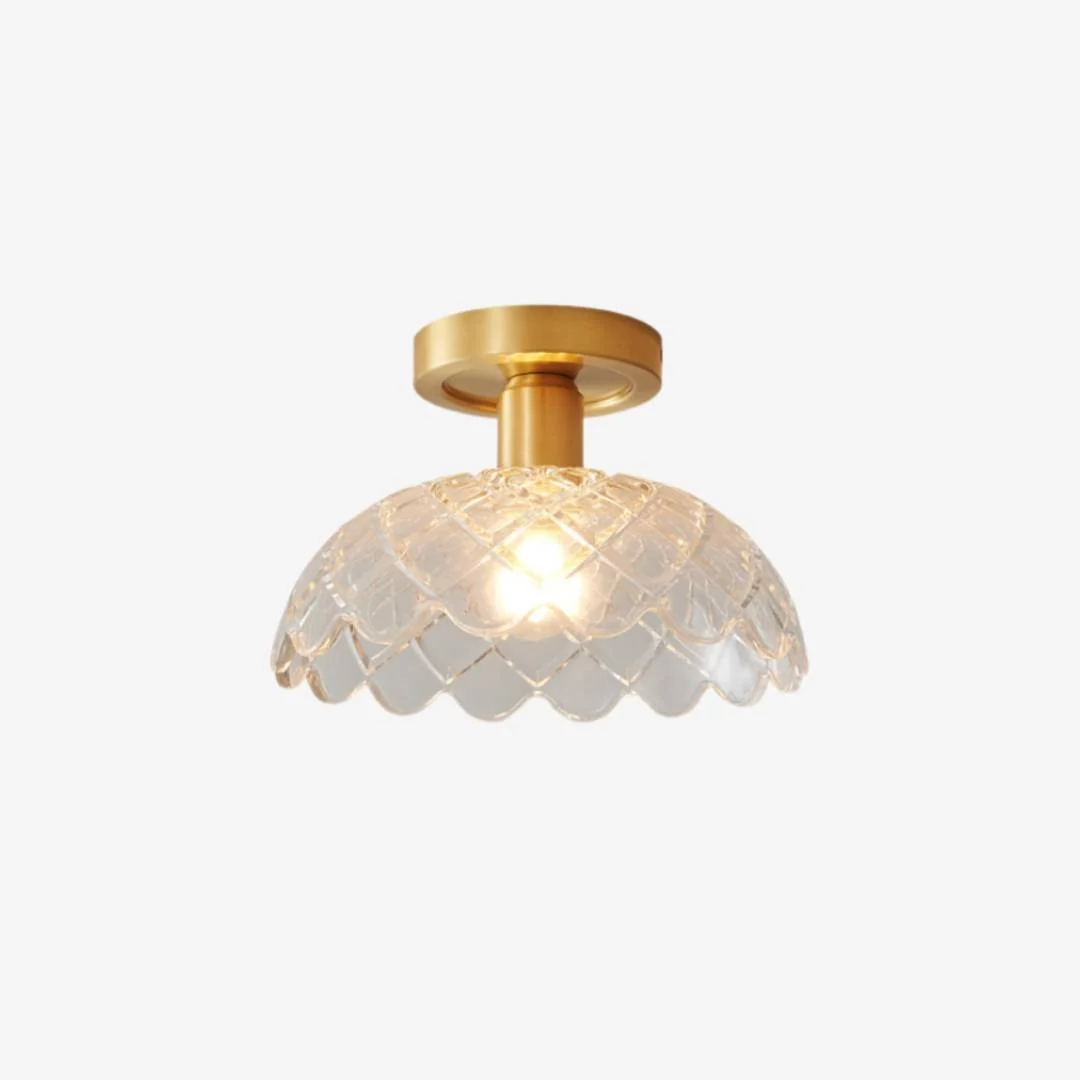 World-Class Diamond Glass Ceiling Lamp Secure