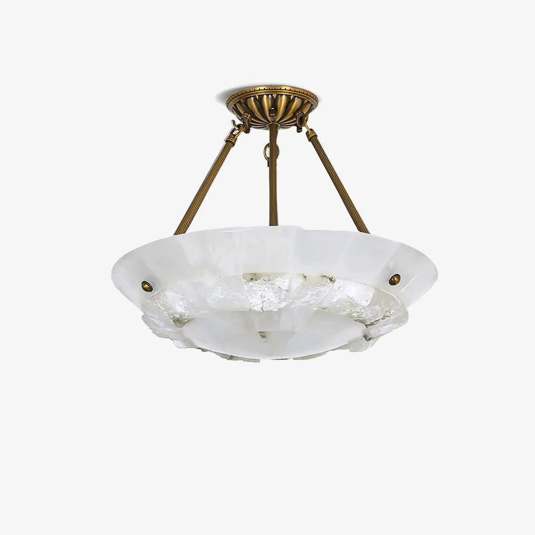 Top-Quality Bowl Alabaster Pendant Lamp Consistent