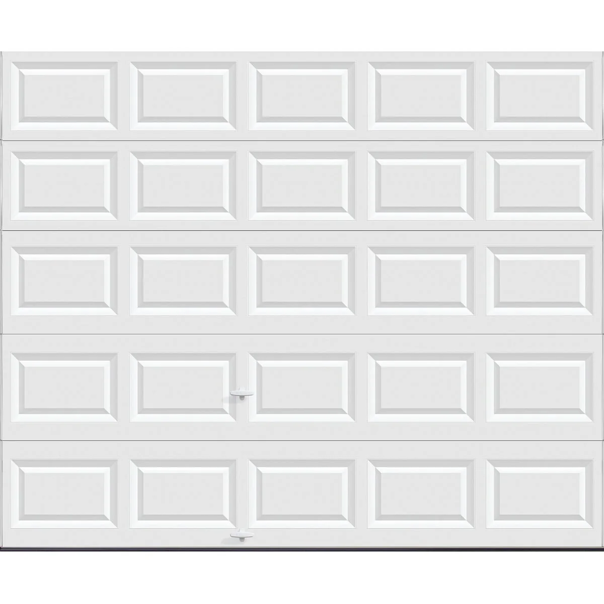 Sophisticated Holmes Bronze Series 10 Ft. W x 8 Ft. H White Steel Garage Door w EZ-Set Torsion Spring Elegant