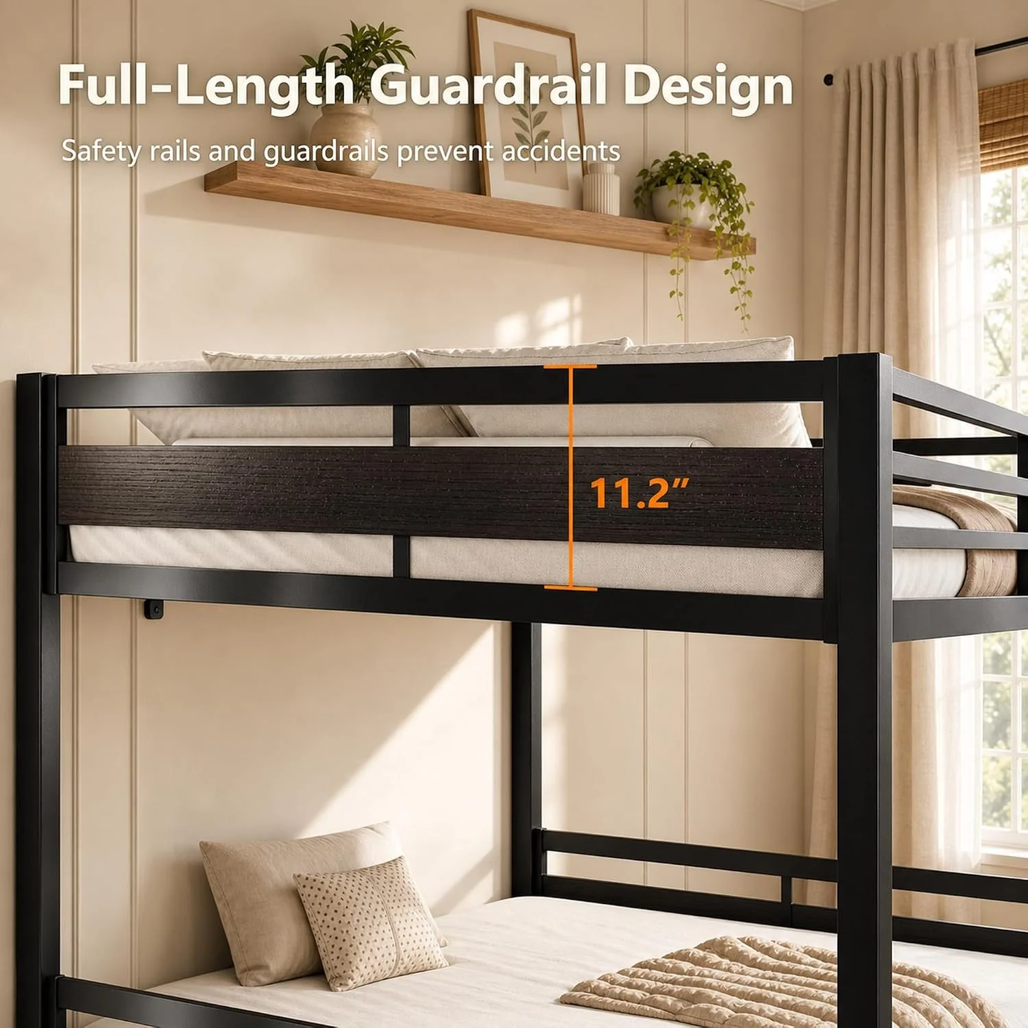 Versatile Full Over Full Industrial Grade Bunk Bed Ladder System Superior