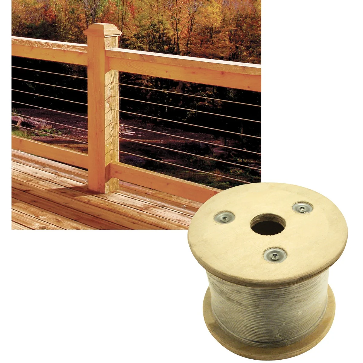 Fast Atlantis Rail System RailEasy 500 Ft. Railing Cable Solid