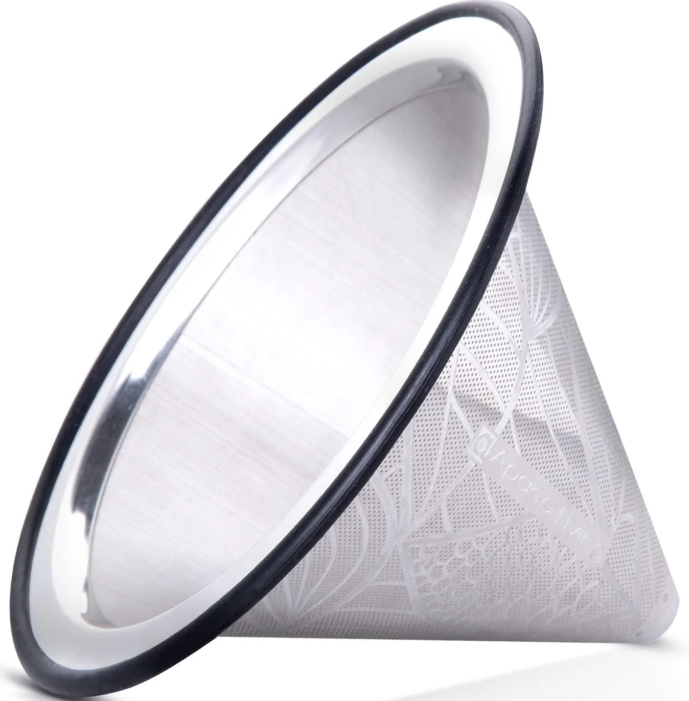 World-Class Compatible with Hario V60 Pour Over Coffee Filter – Wide Metal Base Reusable Stainless Steel Coffee Dripper Optimized