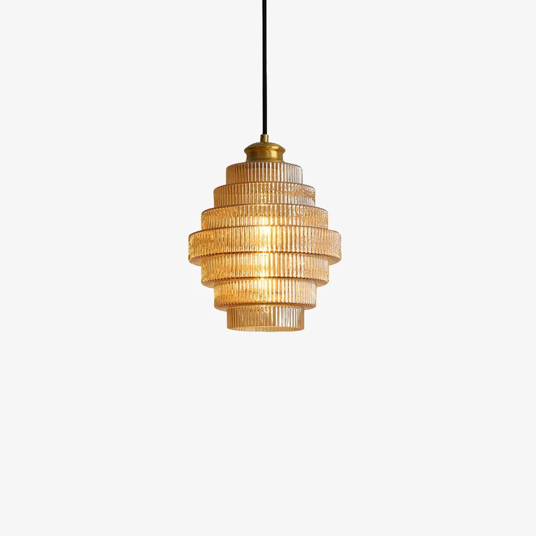 Responsible Wave Glass Pendant Lamp Casual