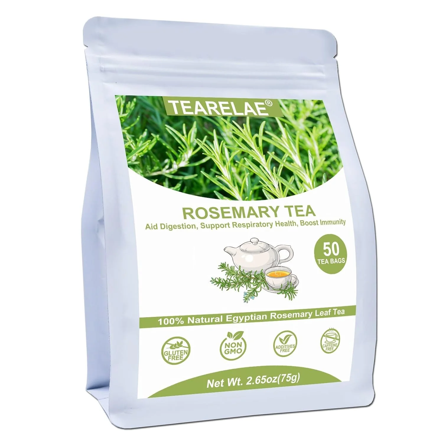 Reliable TEARELAE – Rosemary Tea Bags 50 Count Rosemary Leaves Tea Country of origin Egypt traditionally enjoyed to aid digestion and support respiratory health Fashionable