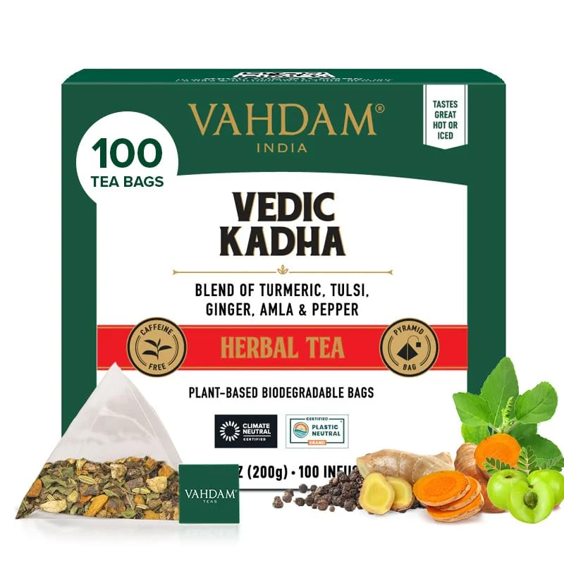 Luxury Vedic Kadha Herbal Tea Bags Casual