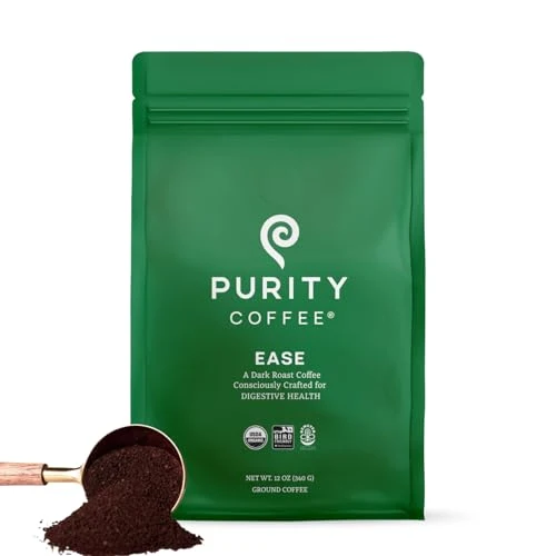 Trendy EASE Low Acid Dark Roast Ground 12 Ounce Practical