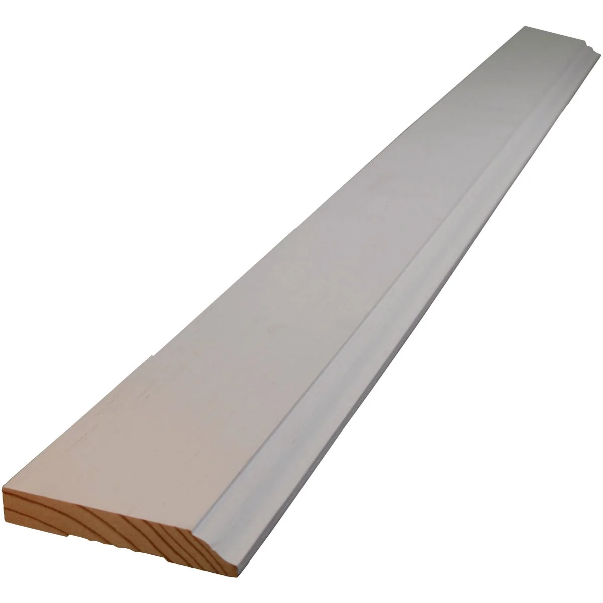 Fine Alexandria Moulding 9 16 In. W. x 3-1 4 In. H. x 8 Ft. L. White Finger Joint Pine Colonial Base Molding Consistent