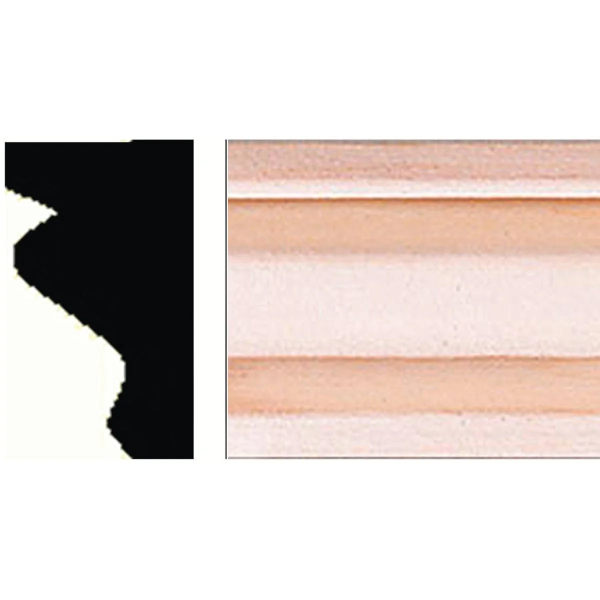 Safe House of Fara 11 16 In. W. x 1-1 4 In. H. x 8 Ft. L. Hardwood Decorative Shoe Detail Molding Enhanced